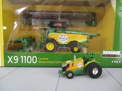 john deere busch light combine toy